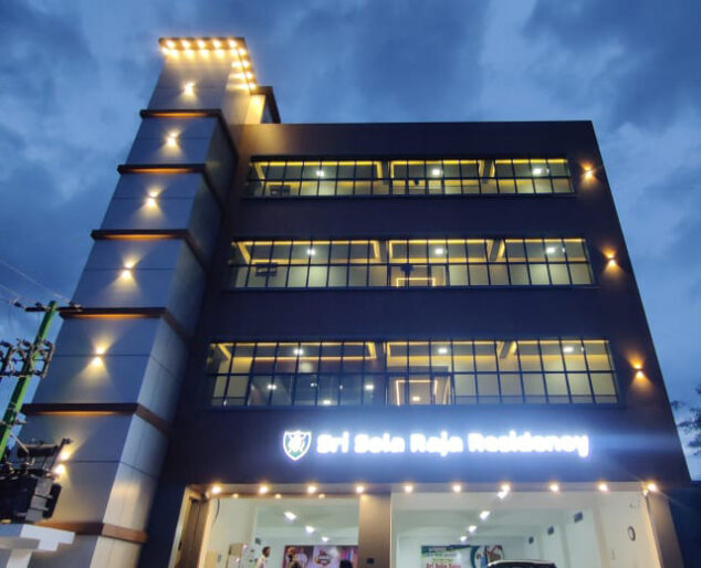 Sri Sola Raja Residency is Musiri - Building in Night Light
